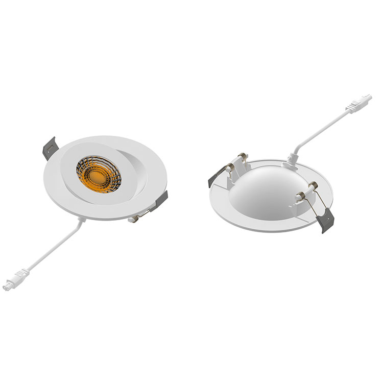 Round Adjustable Angle Led Downlight LED Gimbal Light